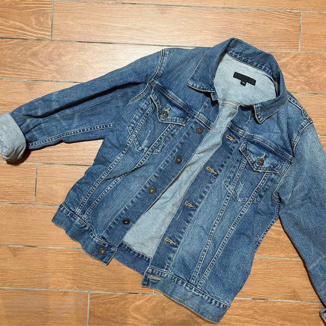 Uniqlo Denim Jacket, Women's Fashion, Coats, Jackets and Outerwear on