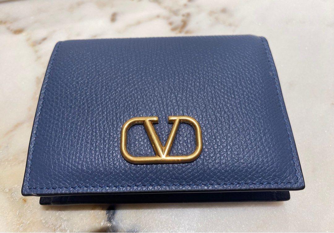 Valentino Garavani Vlogo Compact Wallet Luxury Accessories on