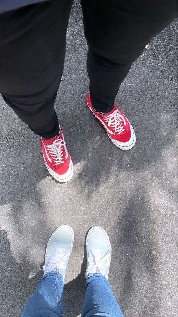 Vans authentic red outfit hotsell