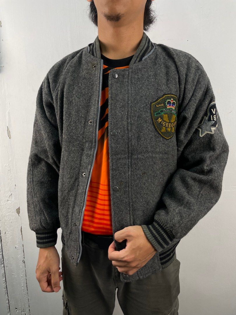 Vintage 90s McGregor Wool Varsity Jacket Men s Fashion Coats Jackets and Outerwear on Carousell