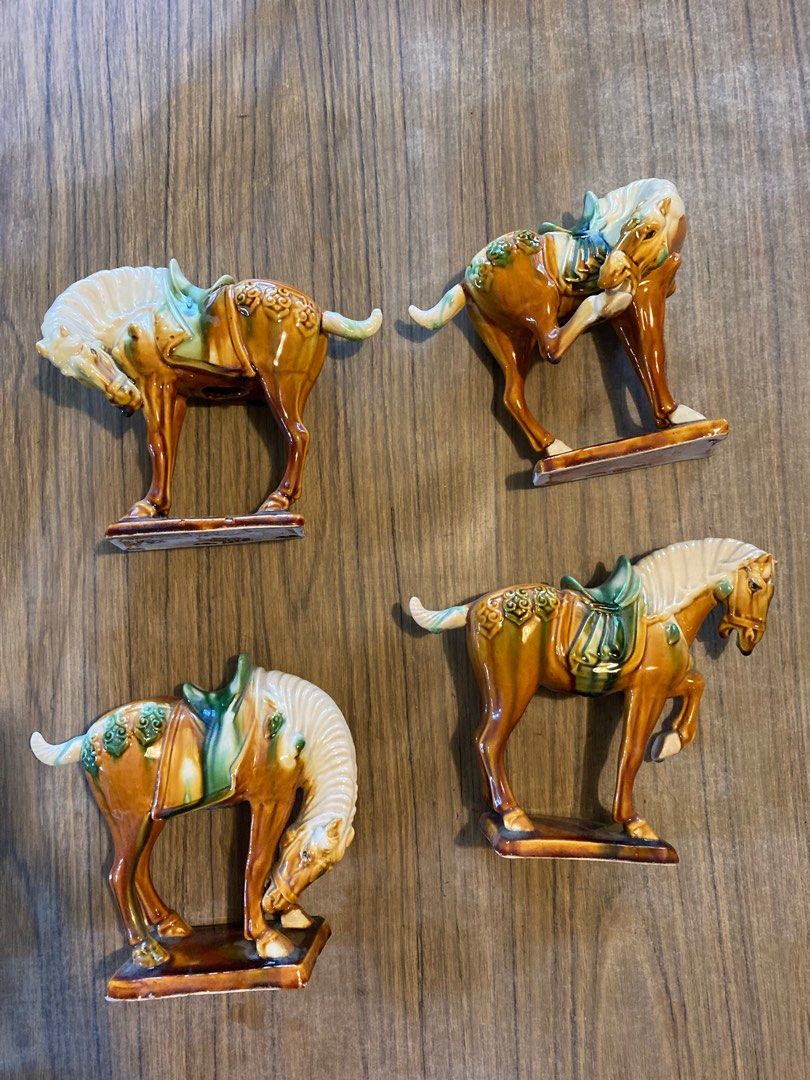 Vintage Tang replica horse figurines, Hobbies & Toys, Memorabilia