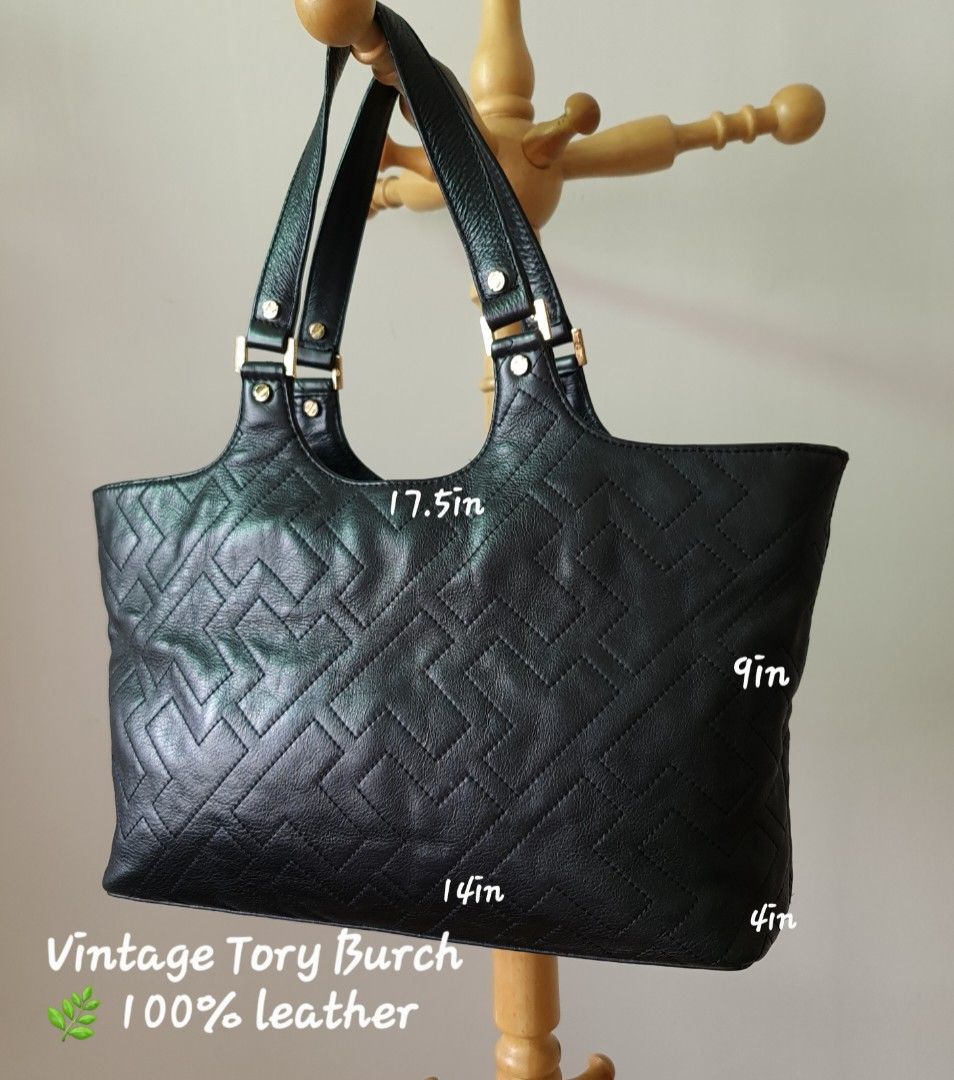 Vintage Tory Burch genuine leather tote bag #KEMASRAYA, Luxury, Bags &  Wallets on Carousell