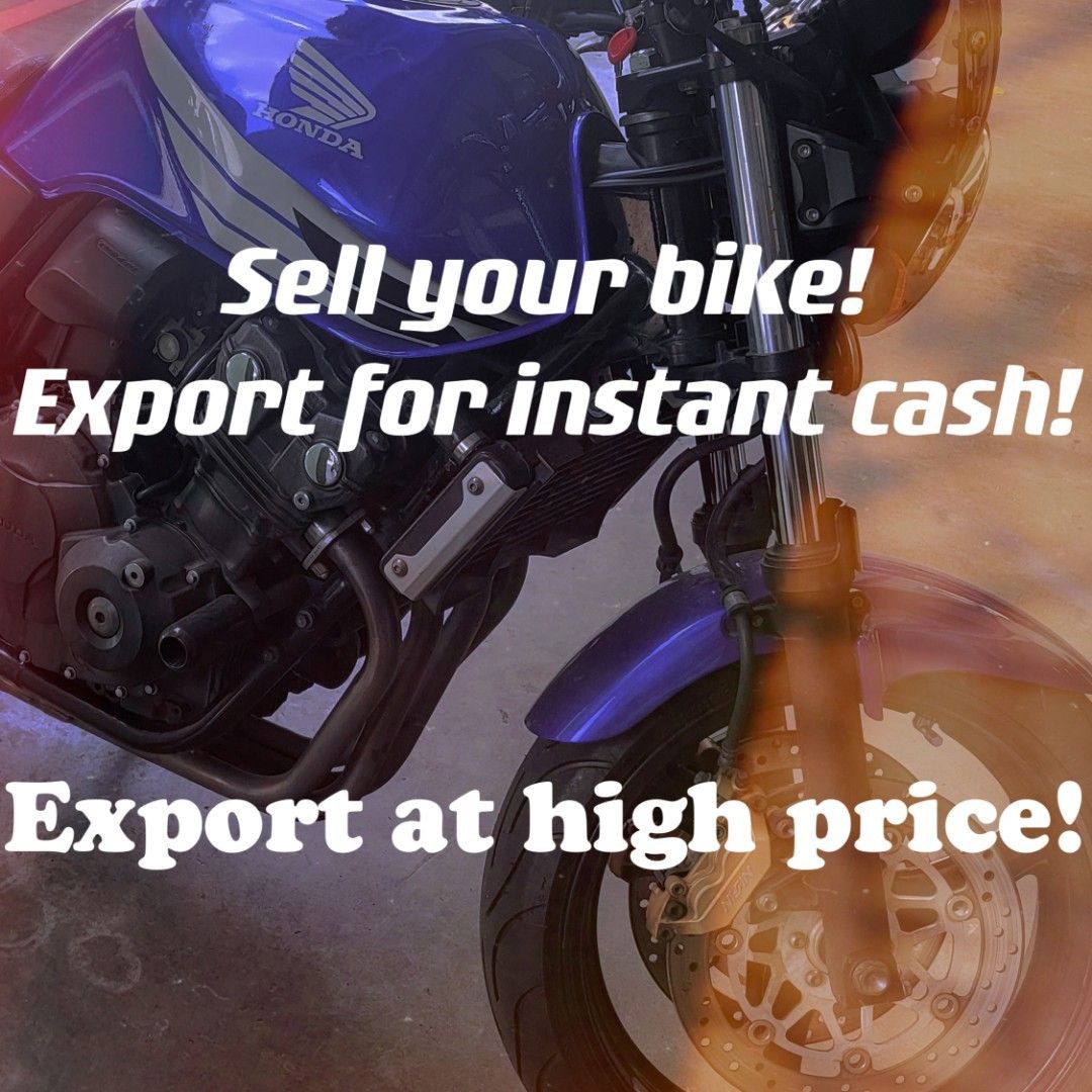 Sell your hotsell motorcycle for cash
