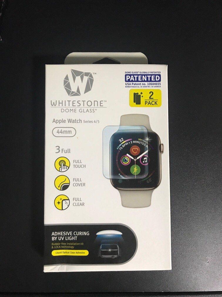 White stone dome glass Apple Watch screen protector Mobile Phones