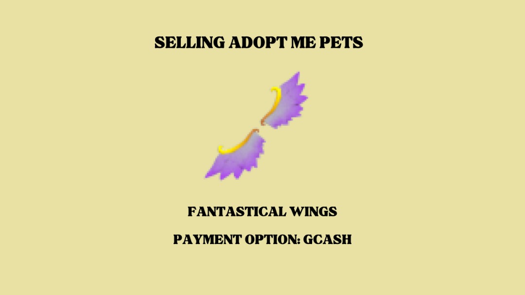 WINGS ADOPT ME (PRICE ON DESCRIPTION), Video Gaming, Gaming Accessories