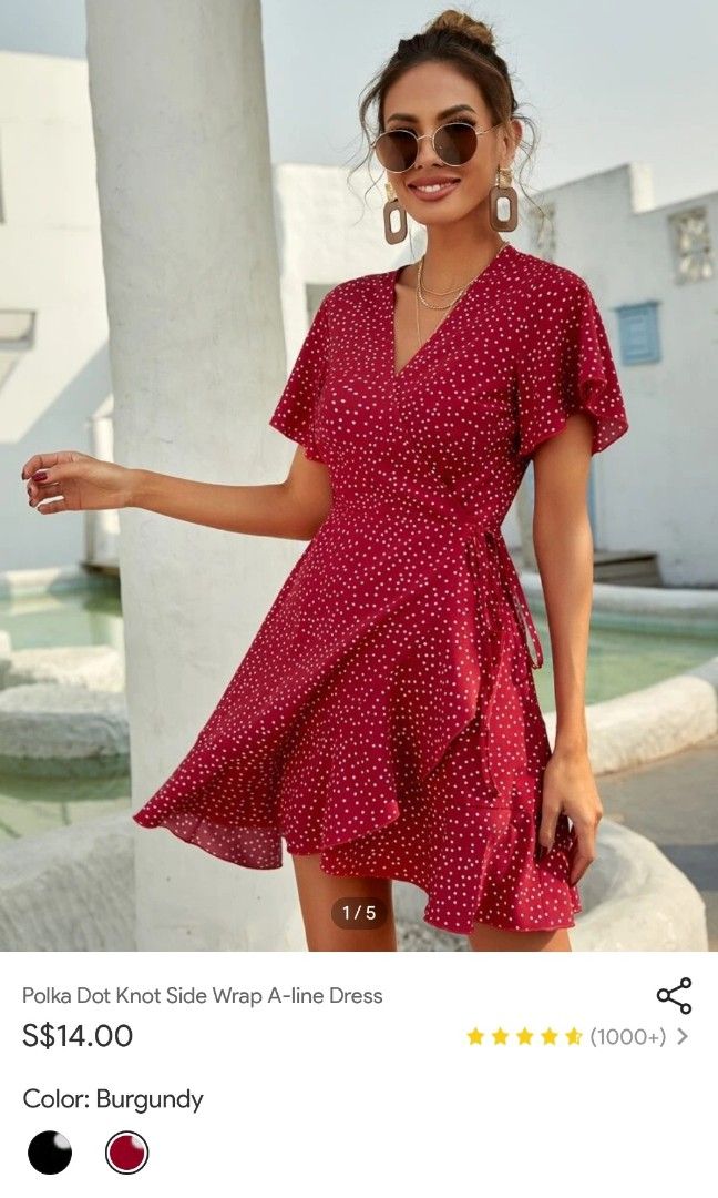 A line wrap dress hot sale