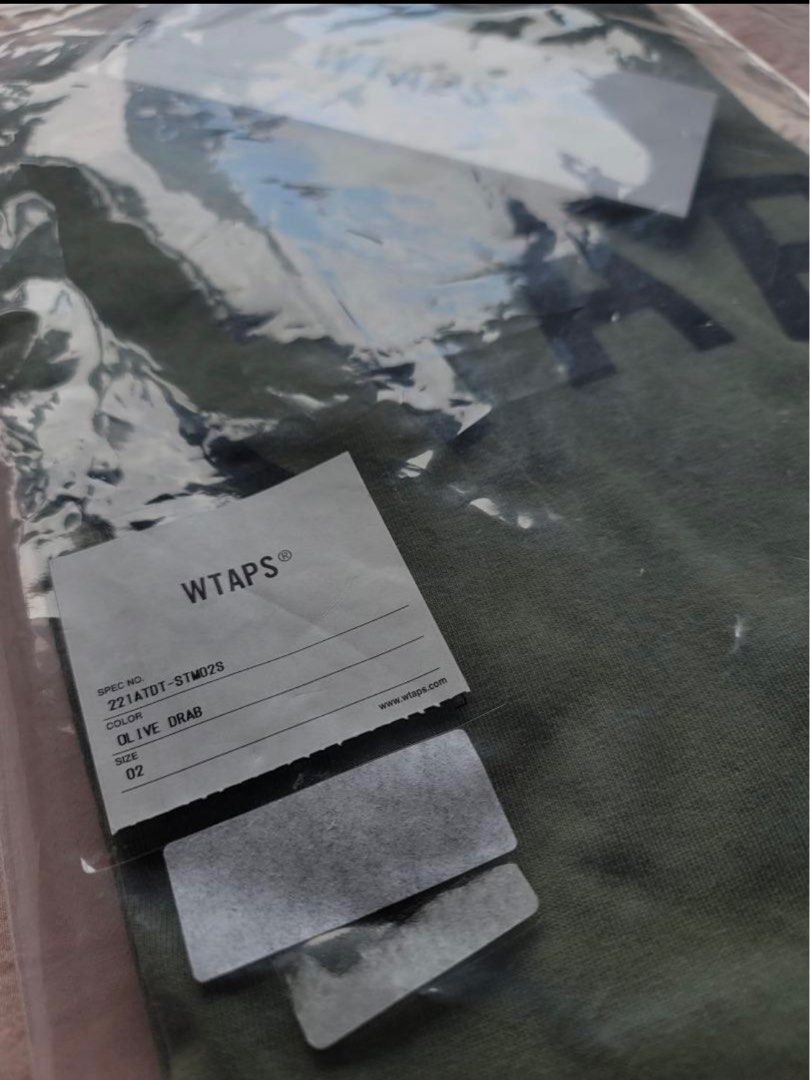 WTAPS LOCKER 22SS TEE OLIVE DRAB SIZE M 2 supreme box logo, 男裝