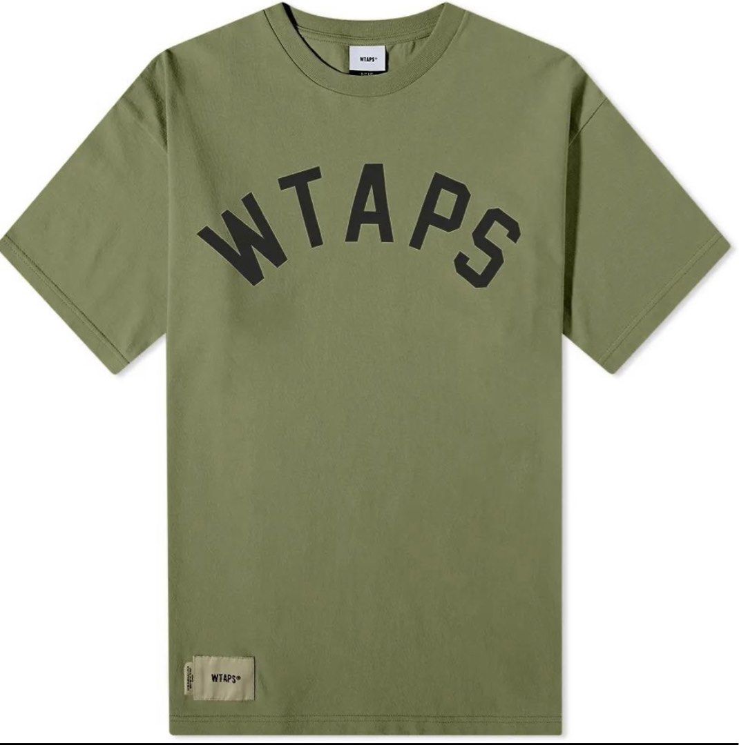 切売販売21SS 新品XLサイズ WTAPS COLLEGE SS オリーブドラブ Tシャツ/カットソー(半袖/袖なし)