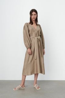 Zara Belted Midi Dress