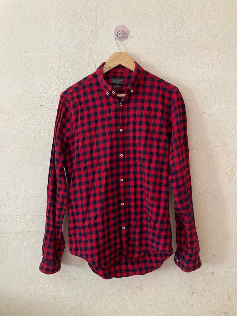 Zara Flannel, Men's Fashion, Coats, Jackets and Outerwear on Carousell