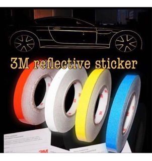 3M Light Reflective Sticker Tape,  Width available 1cm, 1.5cm and 2cm TRON reflective effect, brighten up under light shines
