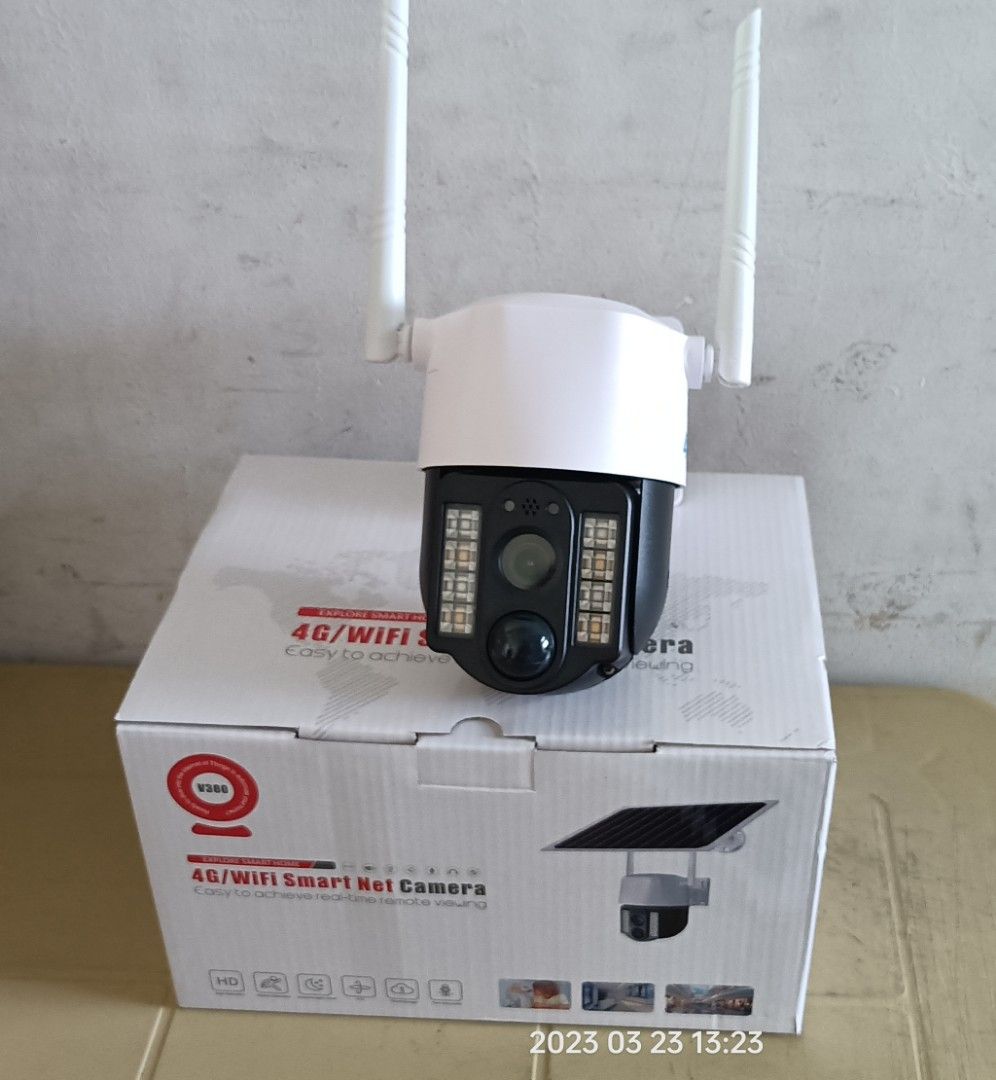 4g CCTV Solar 3MP 128gb Outdoor Camera (Category: Security Systems & CCTV Cameras) located in Manila. Submitted by emil_online_shop (Listing ID 1222945923, Image 3). Description: 4g CCTV Solar 3MP 128gb Outdoor Camera Highlights： - Low Power Solar Security Camera, 365 Days Standby - 8W Solar Panel Fast Charging - Split installation - PIR Motion Detection / Alarm - Full Color Night Vision - 30M Night Vision Distance - PTZ Remote Control - 5x Digit