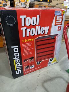 5 drawer tool trolley