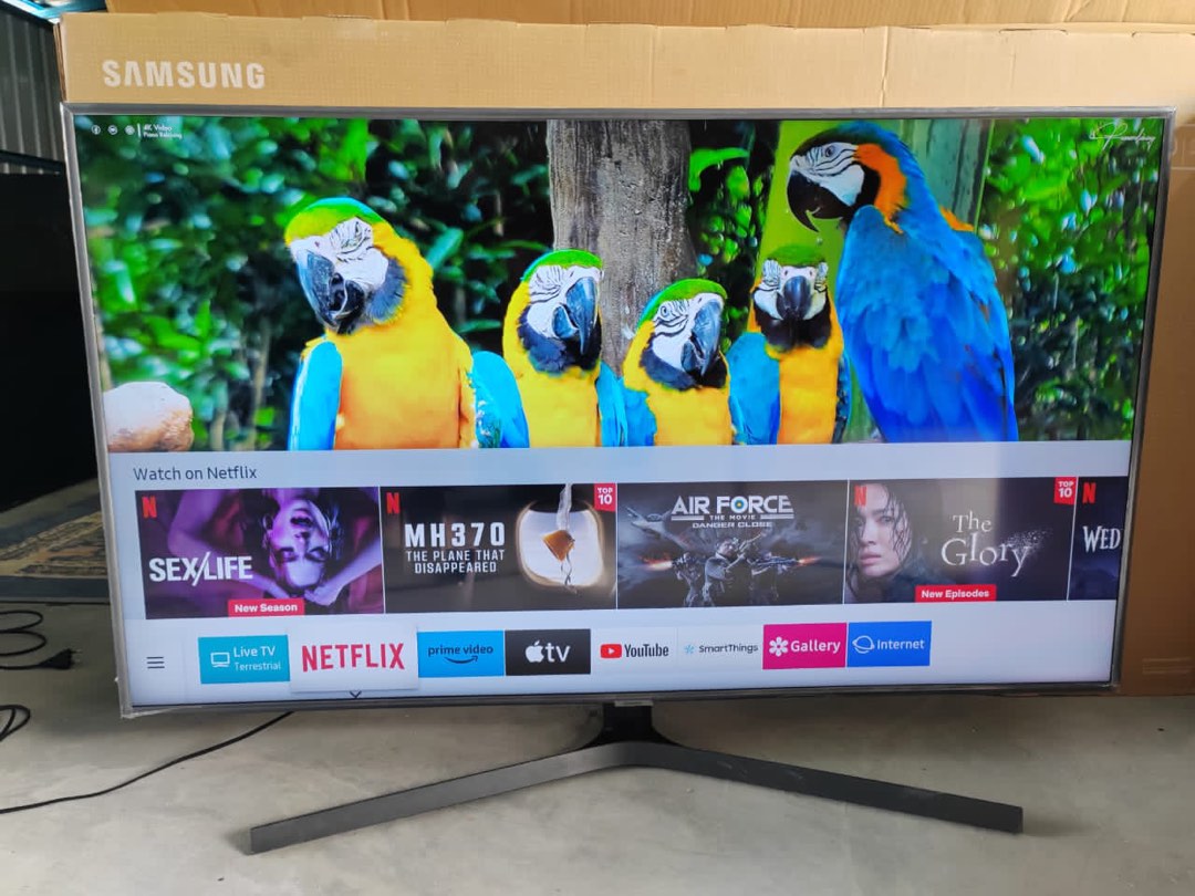7 series samsung 55 inchi 4k smart tv, TV & Home Appliances, TV
