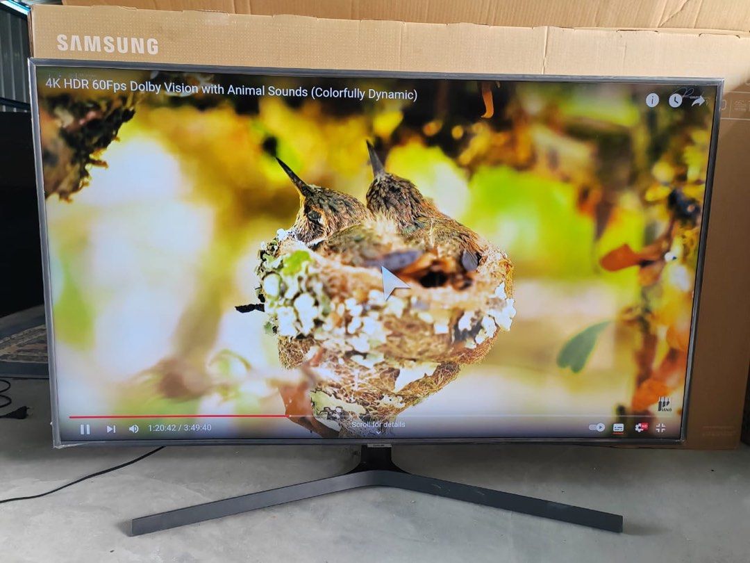 7 series samsung 55 inchi 4k smart tv, TV & Home Appliances, TV