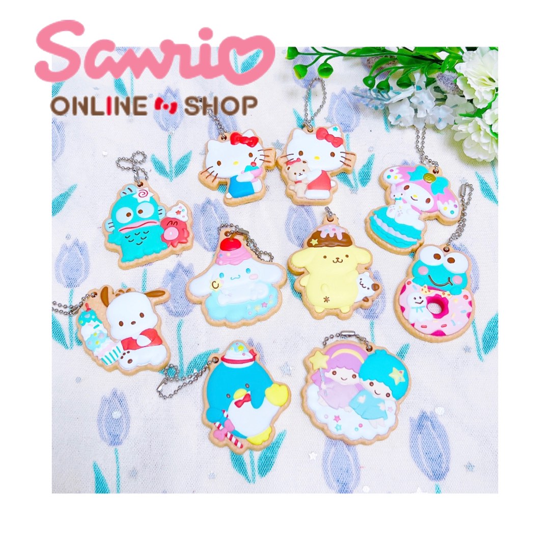 現貨 日本 三麗鷗 Sanrio BANDAI 三麗鷗角色COOKIE 餅乾吊飾 布丁狗 帕恰狗 雙子星 大耳狗, 書籍、休閒與玩具, 玩具 ...