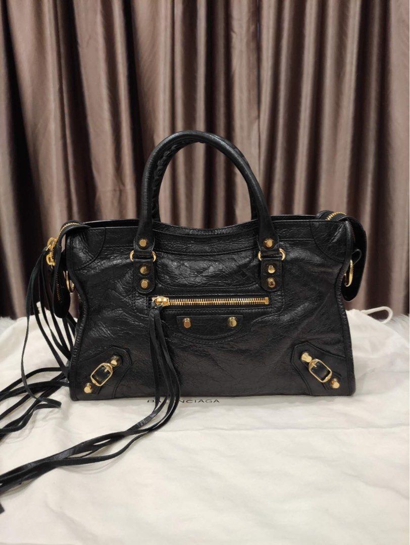 Balenciaga Classic City Bag Black Silver Hardware Luxury Bags   Wallets on Carousell