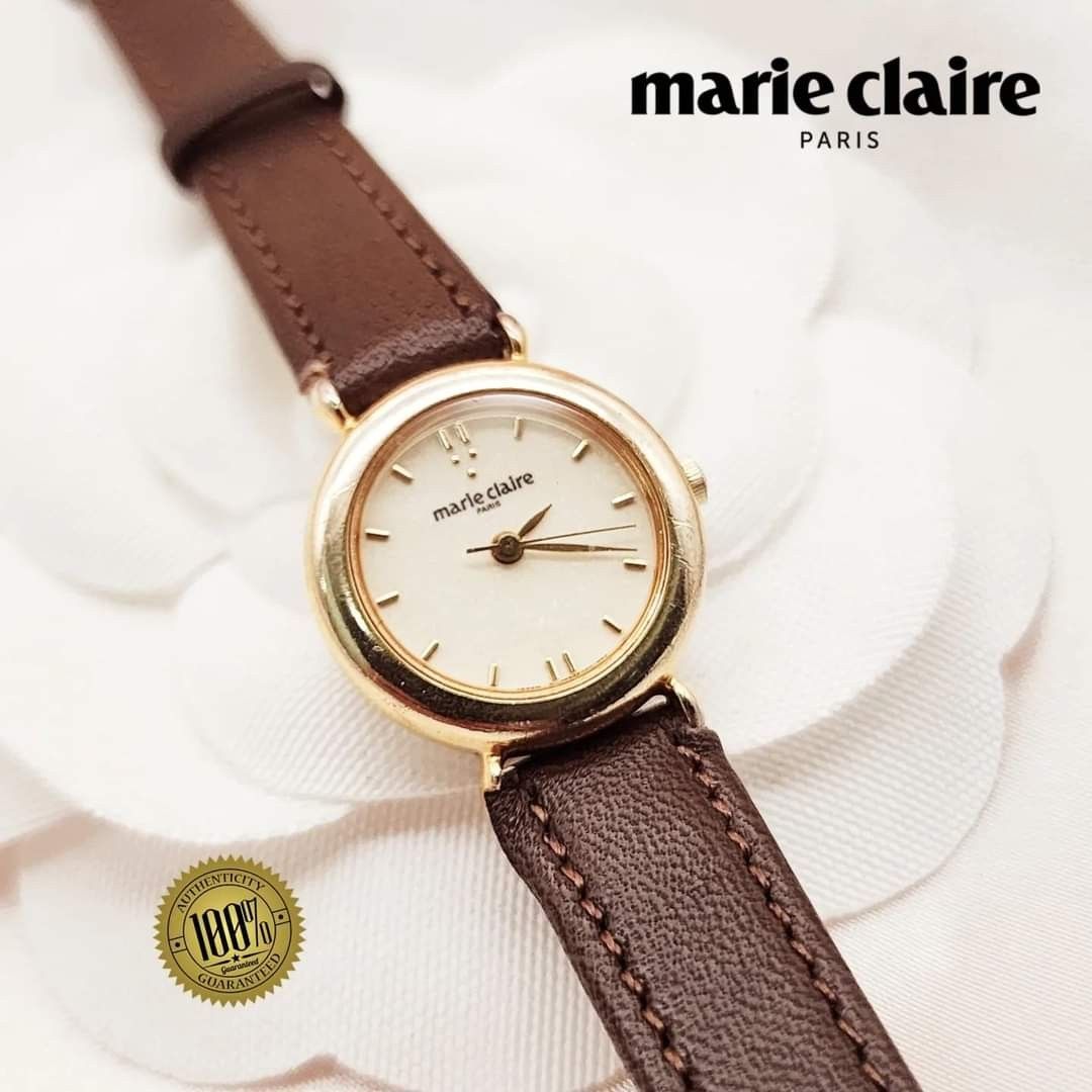 Authentic MARIE CLAIRE Paris GP Analog Leather Strap Watch Made in JAPAN Women s Fashion Watches Accessories Watches on Carousell
