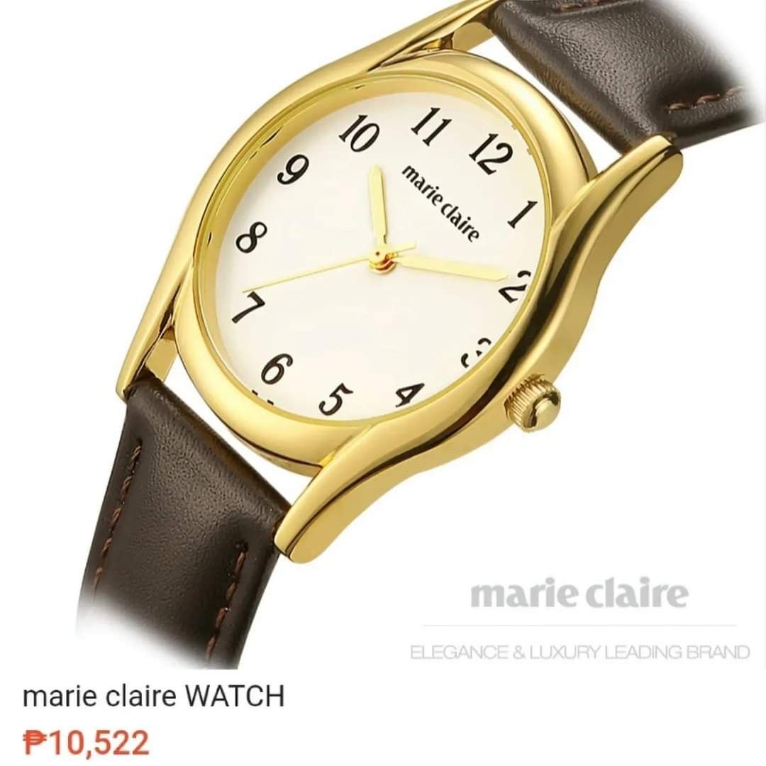 Authentic MARIE CLAIRE Paris GP Analog Leather Strap Watch Made in JAPAN Women s Fashion Watches Accessories Watches on Carousell