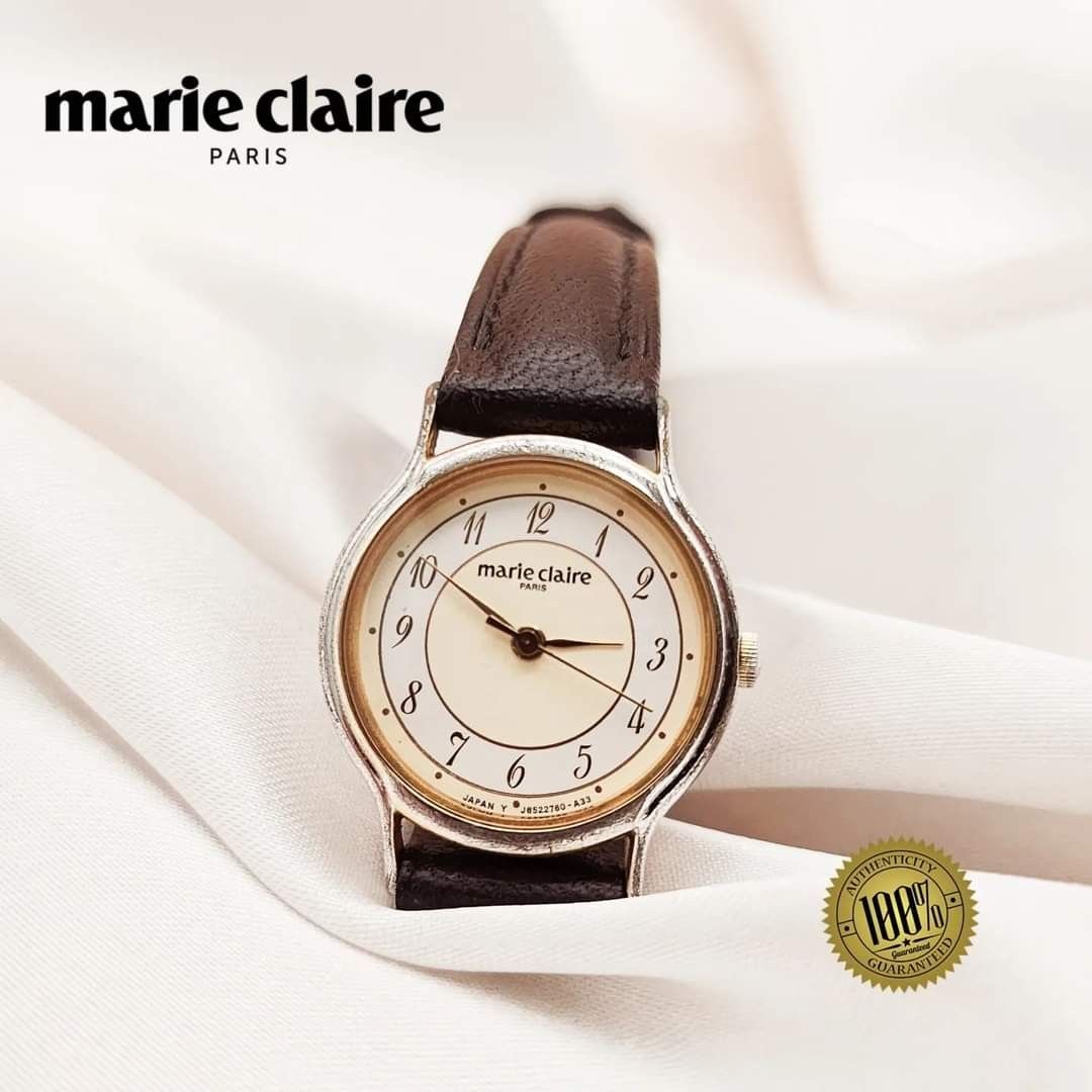 Authentic MARIE CLAIRE Paris GP Analog Leather Strap Watch Made in JAPAN Women s Fashion Watches Accessories Watches on Carousell