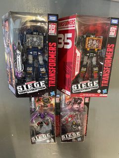變形金剛 Hasbro Transformers Siege Soundwave+Soundblaster + 4帶