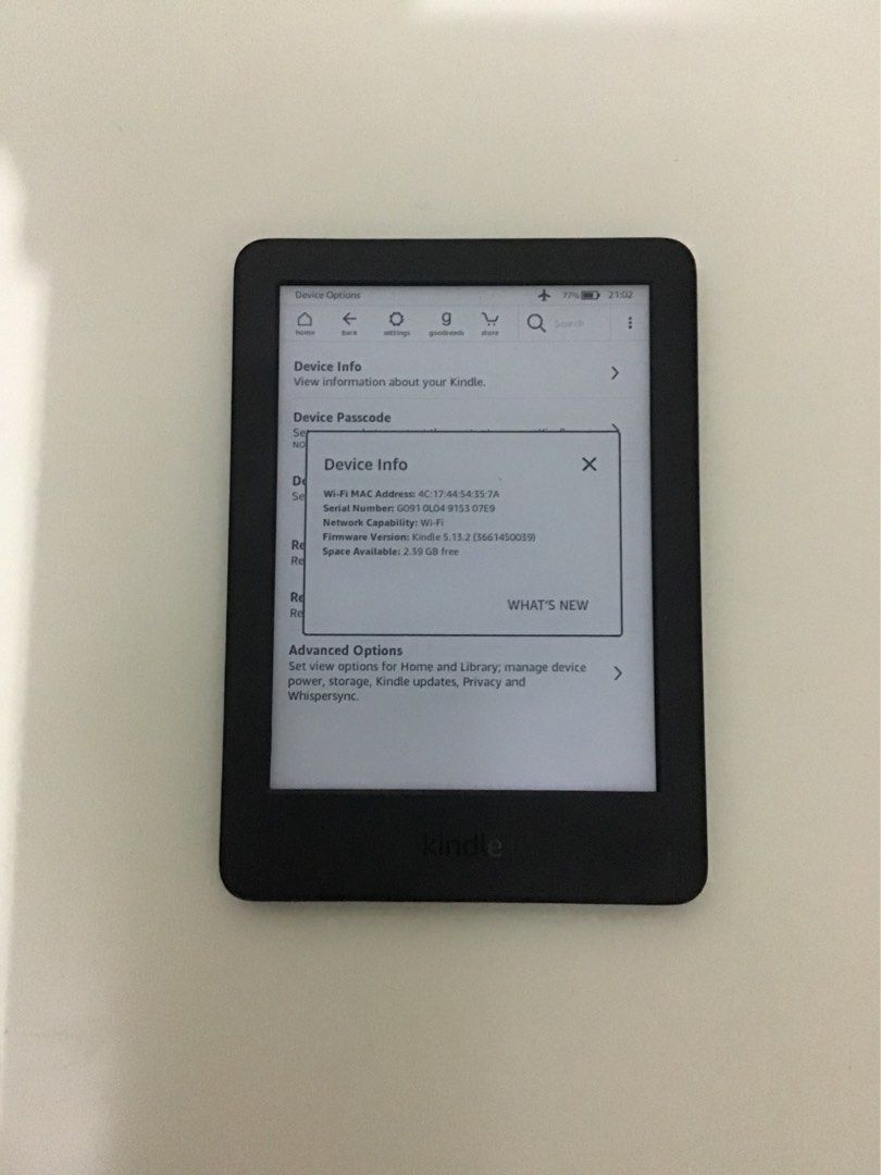 Kindle 第10世代 Wi-Fi 8GB J9G29R 美品 - 電子書籍リーダー本体