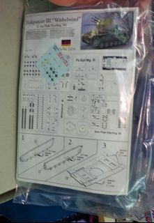 欠包裝盒 -絕版-Maco-7216-1/72-German -Flakpanzer III Wirbelwind -(2 cm Flak-Vierling 38)-B-072