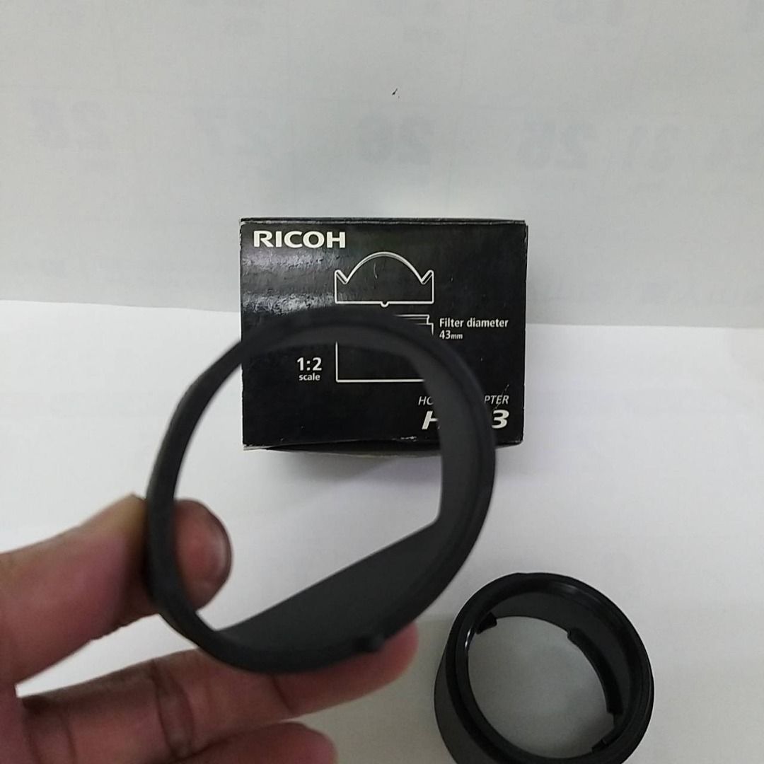 庫存品理光Ricoh GXR S10鏡頭專用HA-3 兩件式遮光罩套筒相容原廠HA3
