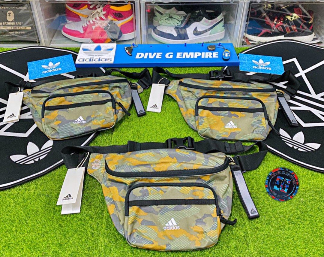 Adidas camouflage bum discount bag