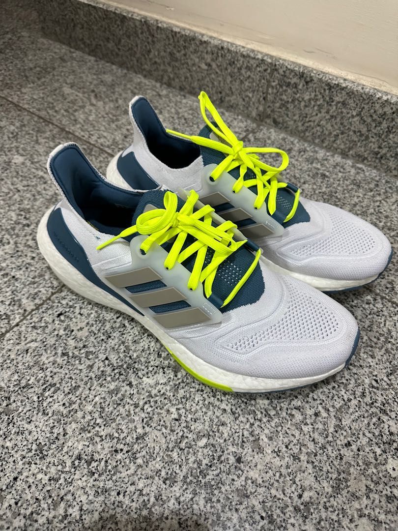 Adidas Ultraboost 22 Metal Grey Linen Green Men s Fashion Footwear Sneakers on Carousell