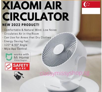 Air Circulator, Circulating Fan - Smart Version (App Control) for Home ...