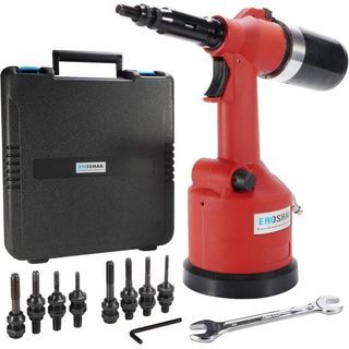 Air Rivet Nut Gun Tool Set With Metric & Sae Mandrels