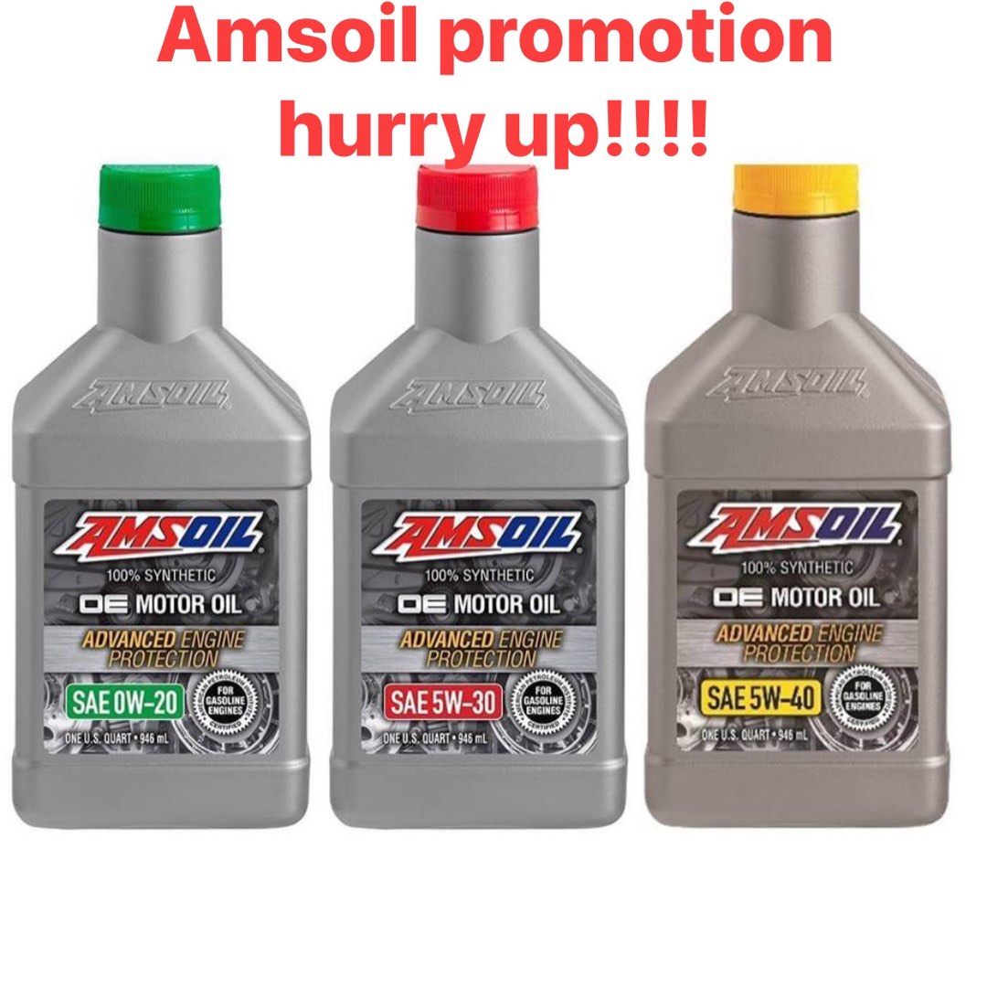 (Normal price 108 )Amsoil Engine Oil 0w20 ,5w30 , 5w40 all same