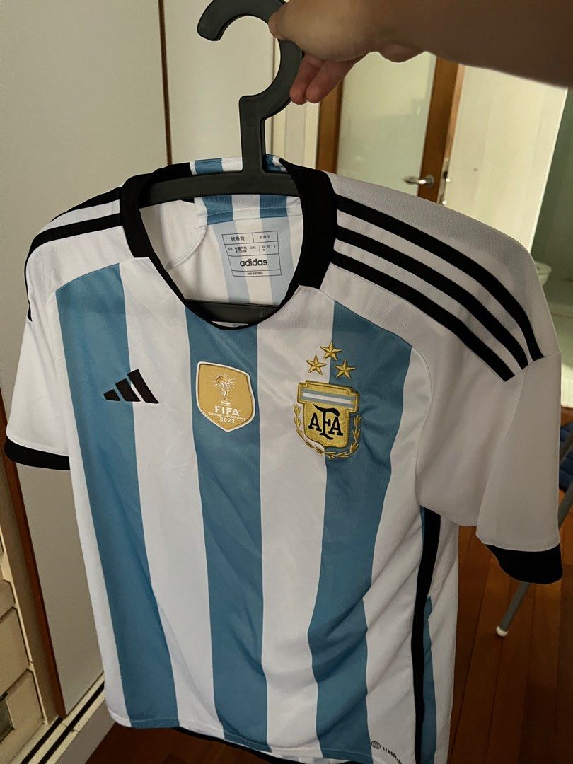 Argentina Champions Three Stars Julián Álvarez 9 Men Home Jersey - Praise  To Heaven