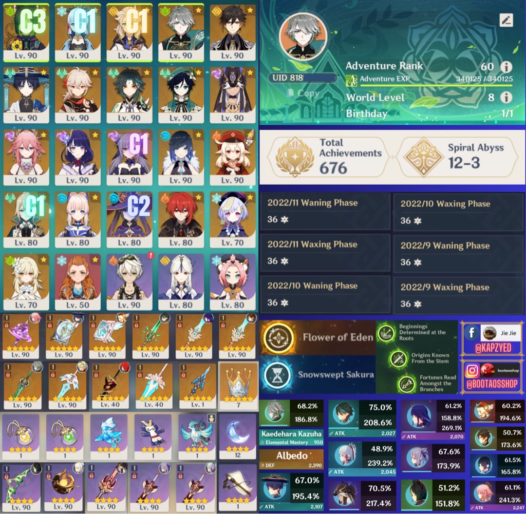 [ASIA] Endgame Genshin Impact Account, Video Gaming, Gaming Accessories