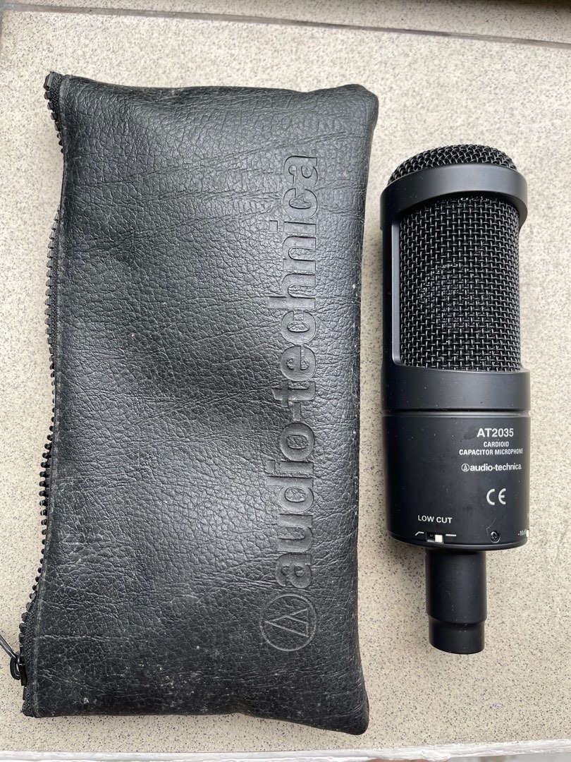 Audio-Technica AT2035 Cardioid Condenser Microphone, Audio, Microphones ...