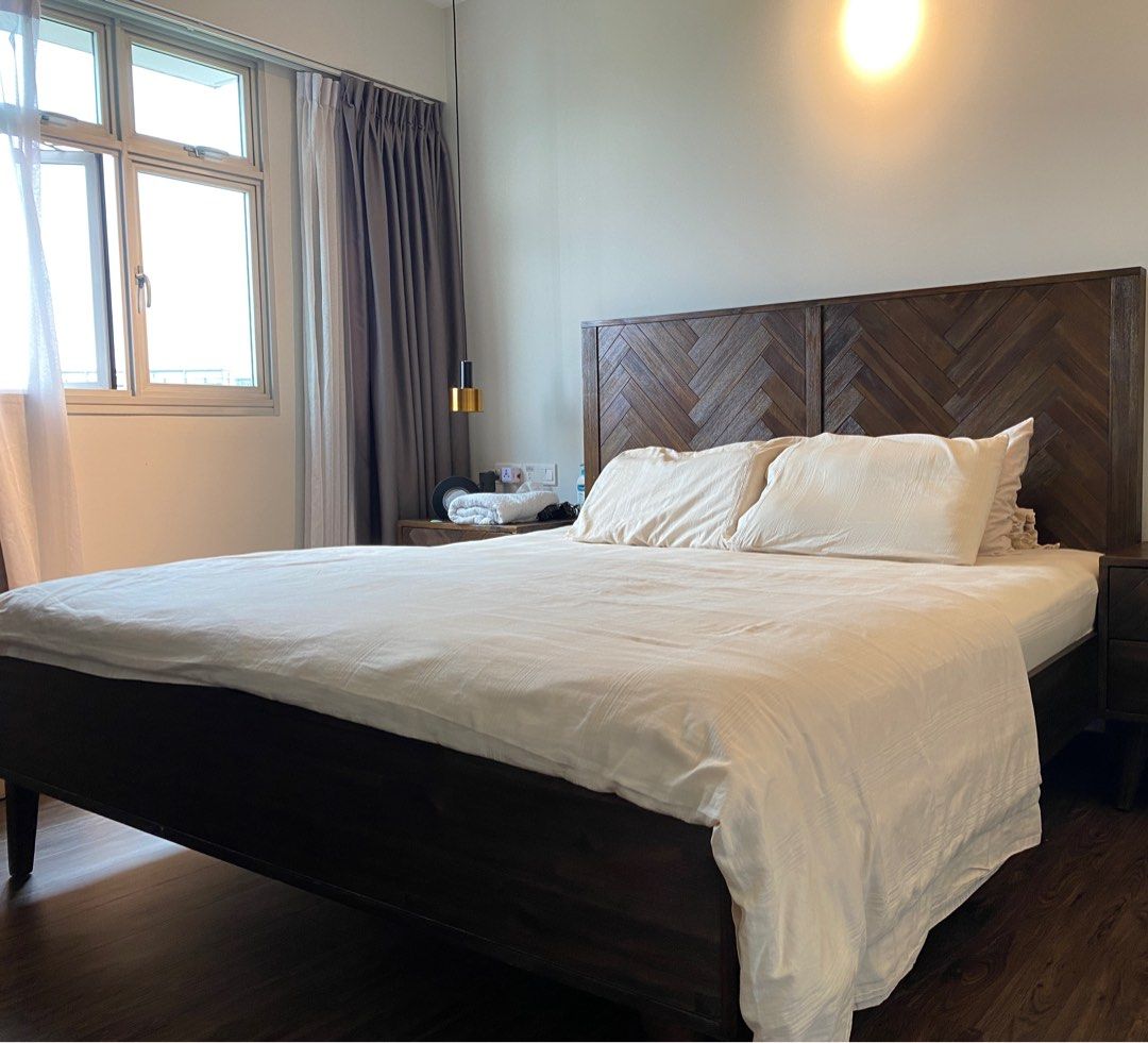 Austin Bed Frame, King, Furniture & Home Living, Furniture, Bed Frames