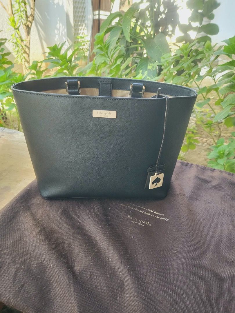 AUTH KATE SPADE BLACK JUNO GRANT ST. LEATHER HANDBAG, Luxury, Bags &  Wallets on Carousell