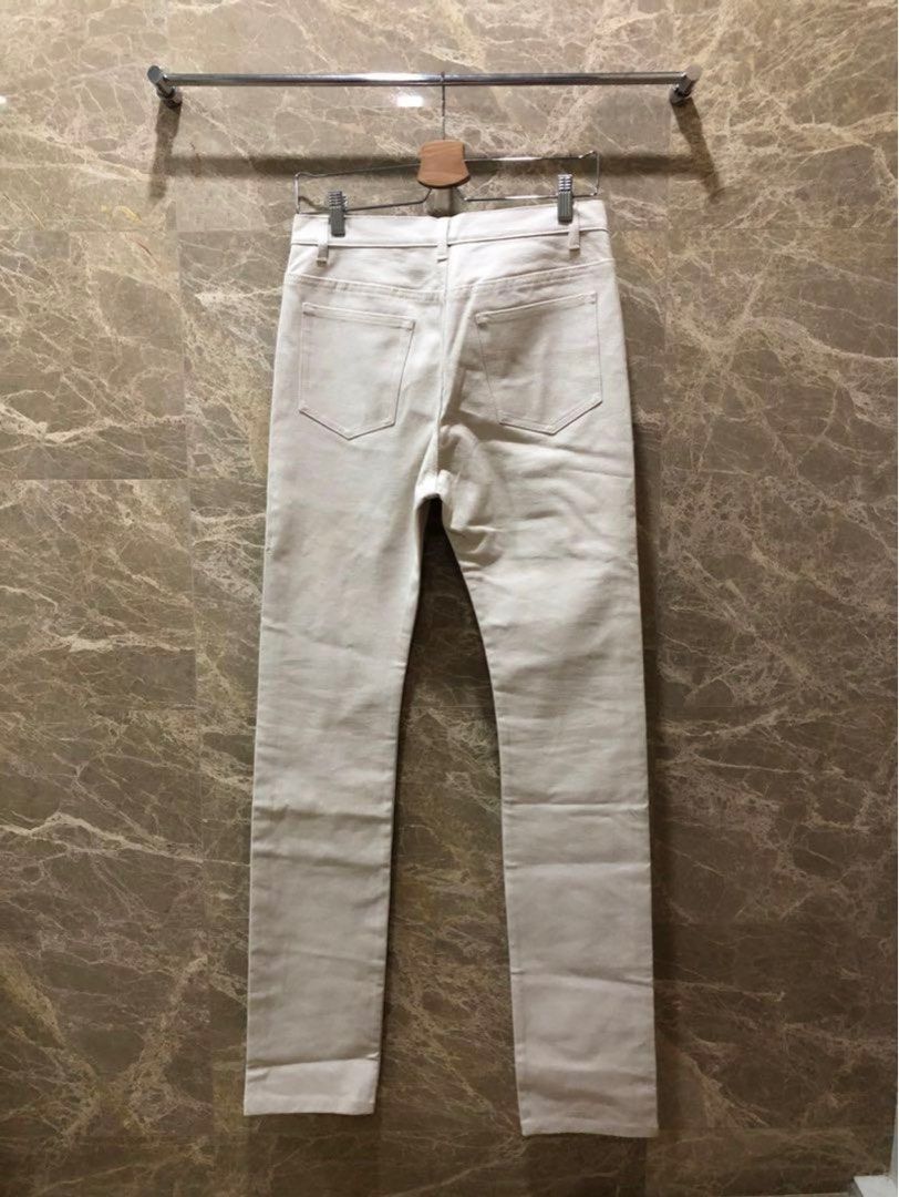 Authentic APC x Kanye West Yeezy Cream Denim Jeans Men s Fashion