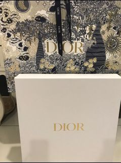 Authentic Dior packing box & paper bag