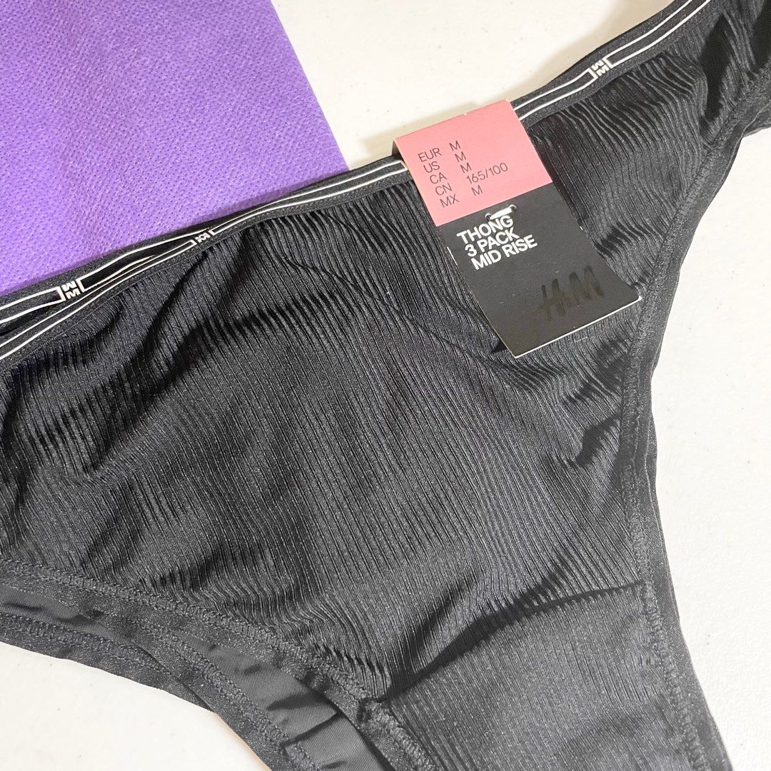 H&M Sexy Panties (Pack of 3), Women's Fashion, Undergarments & Loungewear  on Carousell