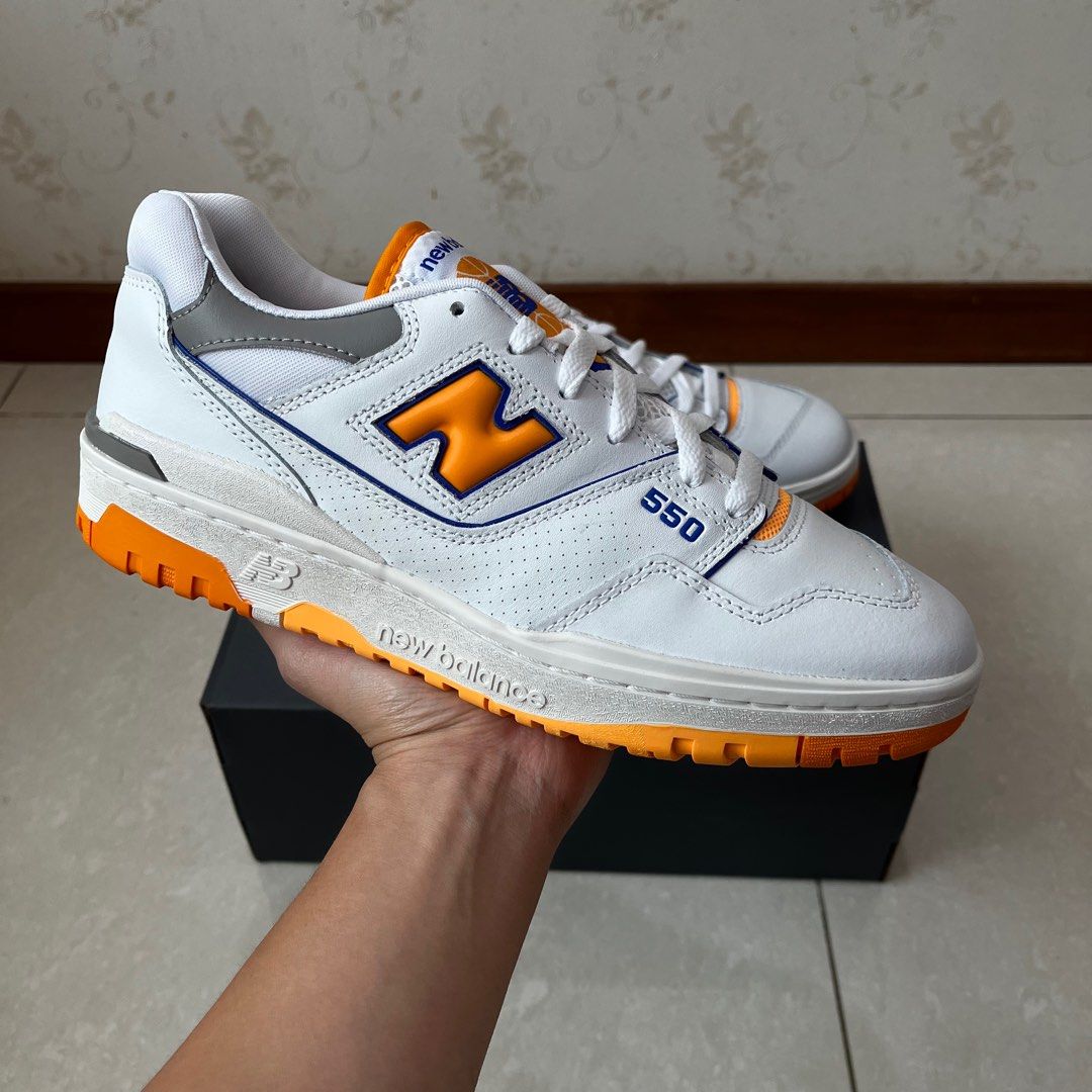 White and orange clearance new balance
