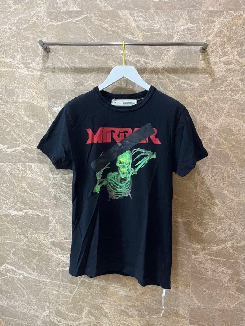 Off white mirror skull tee discount