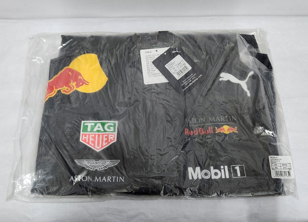 AUTHENTIC PUMA Aston Martin Red Bull F1 Racing Team 2018 Rain Jacket RARE NEW SEALED