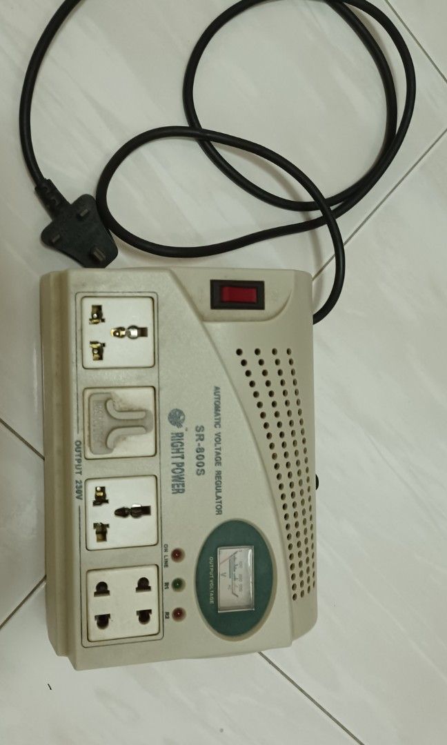 Automatic voltage regulator, TV & Home Appliances, Electrical, Adaptors & Sockets on Carousell
