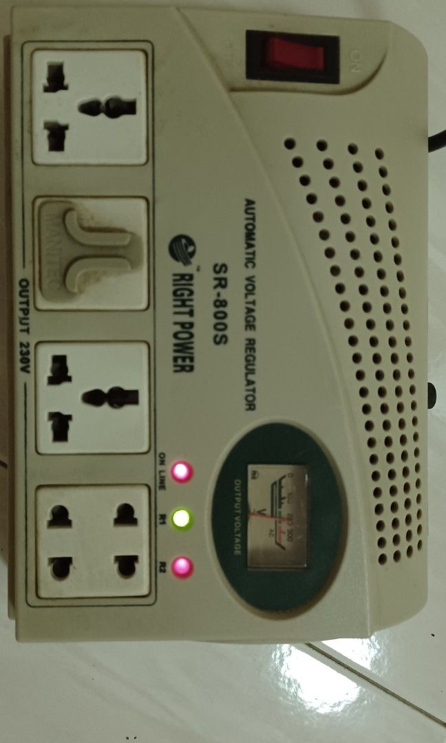 Automatic voltage regulator, TV & Home Appliances, Electrical, Adaptors & Sockets on Carousell