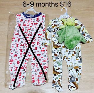 Baby sleepsuits birthday present boy clothing 2 pc set