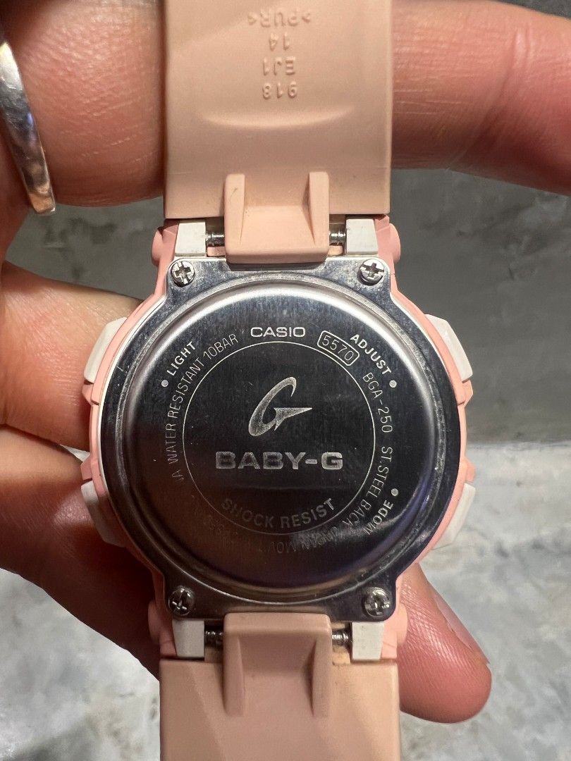 Baby G BGA 250 Pink Women s Fashion Watches Accessories