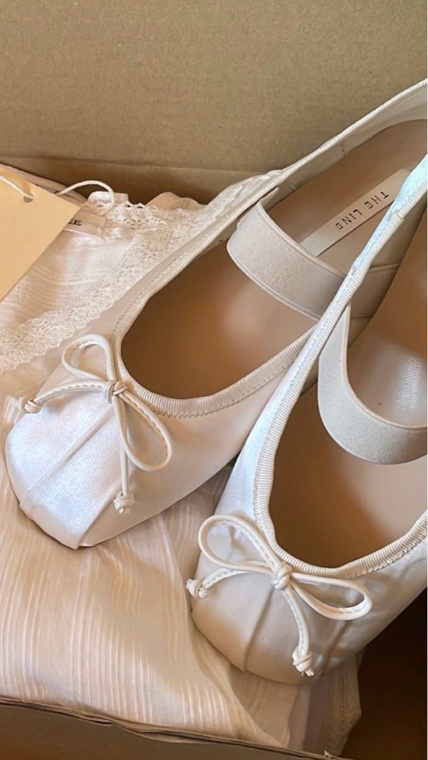 White discount ballet slippers