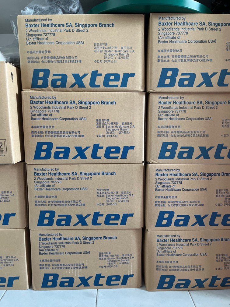 Baxter Peritoneal Dialysis Solution, Drainage bags, etc, Health